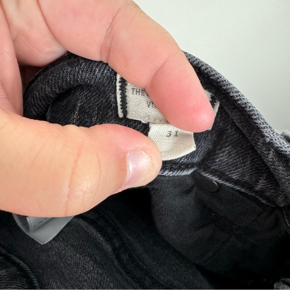 Madewell The Mid Rise Perfect Vintage Jeans Womens 31 Washed Black Rigid Denim - Picture 9 of 9